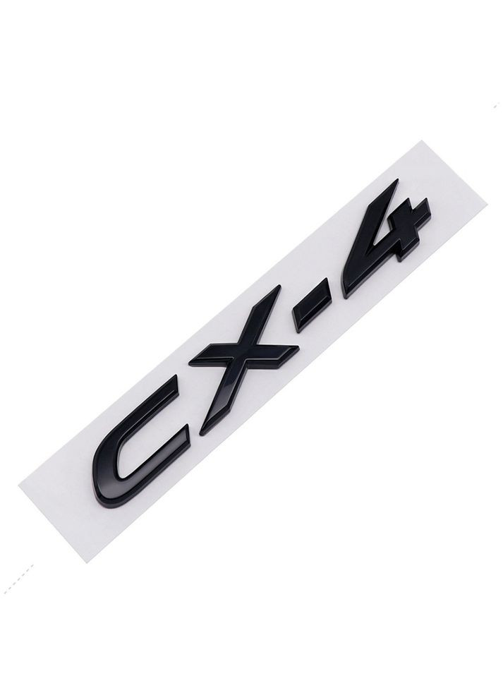 Емблема напис CX-4 для чорна глянцева 170х24 мм пластик (на скотчі) Mazda (369610969)