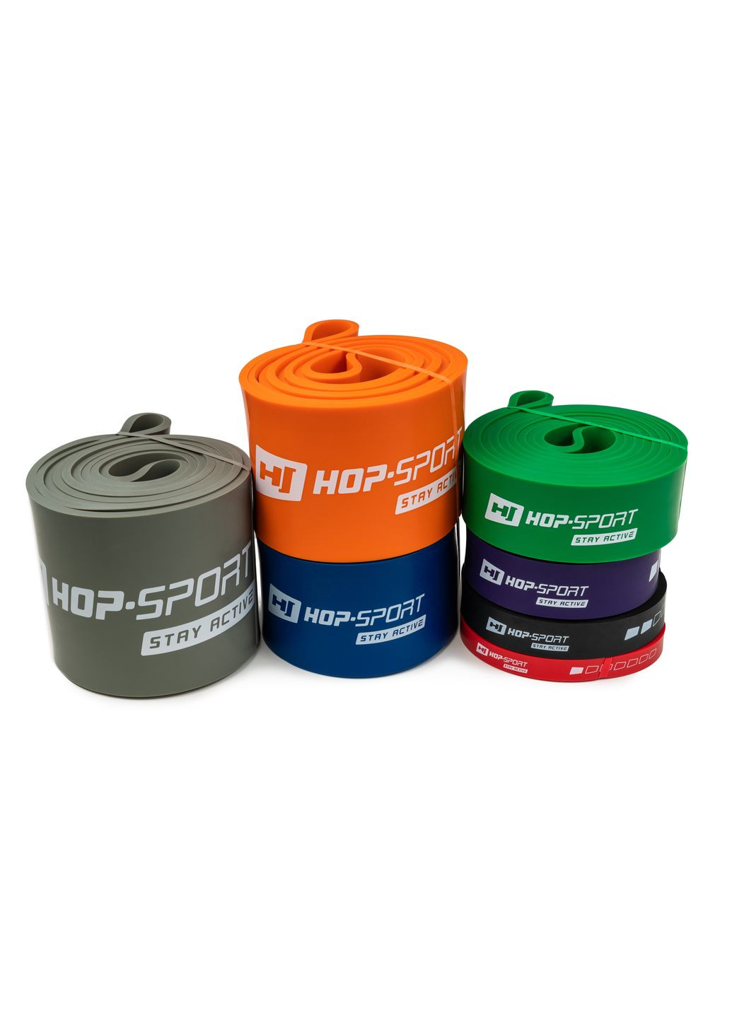 Резинка для фітнесу 37-109кг HS-L083RR помаранчева Hop-Sport (301865868)