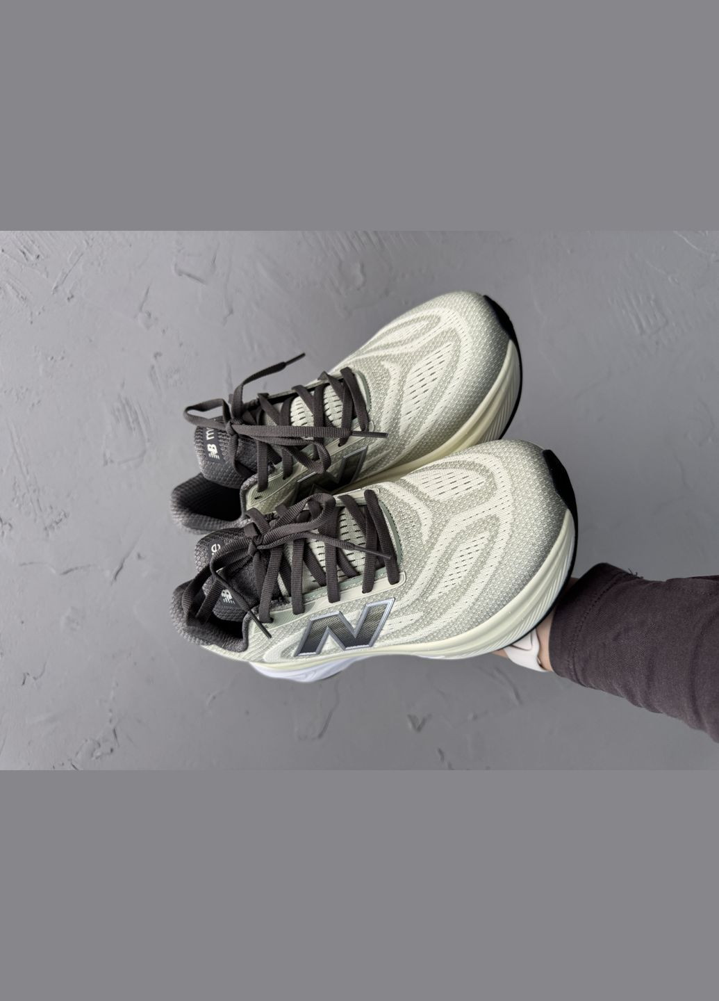 Лаймовые демисезонные кроссовки мужские new balance fresh foam more v6 lime gray | нью беланс фреш фоам лайм No Brand