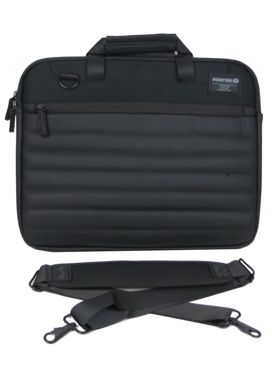 Ділова сумка для ноутбука 14 дюймів Essentiel B Чорна Essentials (297644358)