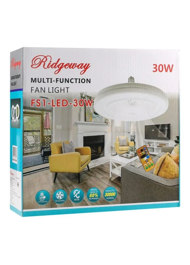 Кольцевая лампа с вентилятором FS1-LED-30W E27 No Brand (376312405)