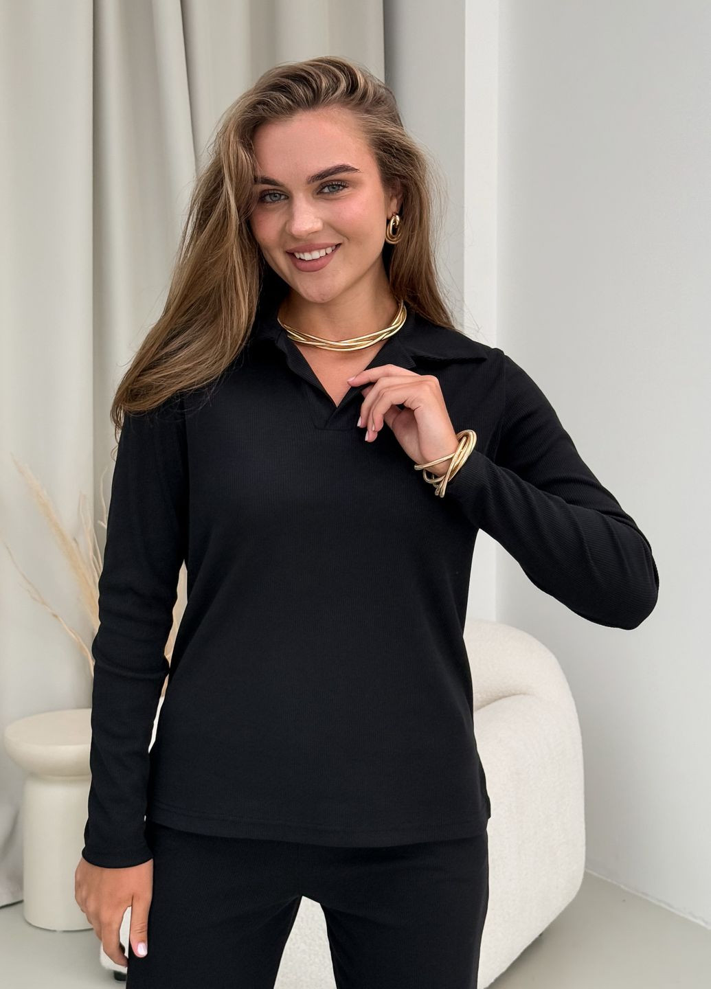 Костюм в рубчик с широкими брюками (солоха в подарок) Merlini Варес (322250284)