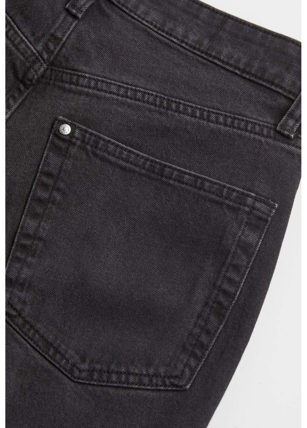 Женские винтажные прямые джинсы Н&М (56826) W36 Черные H&M - (286845657)