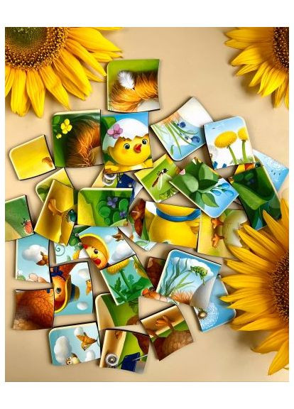 Сортер-пазл Этапы развития курочки Ubee деревянный четырехслойный пазл для детей развивающая игрушка 31 деталь ProDobro (367100151)