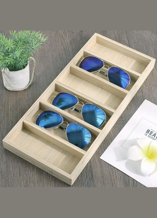 Органайзер для очков из дерева Иджеван 6 бланже (ОЧК-605701) No Brand (328080742)