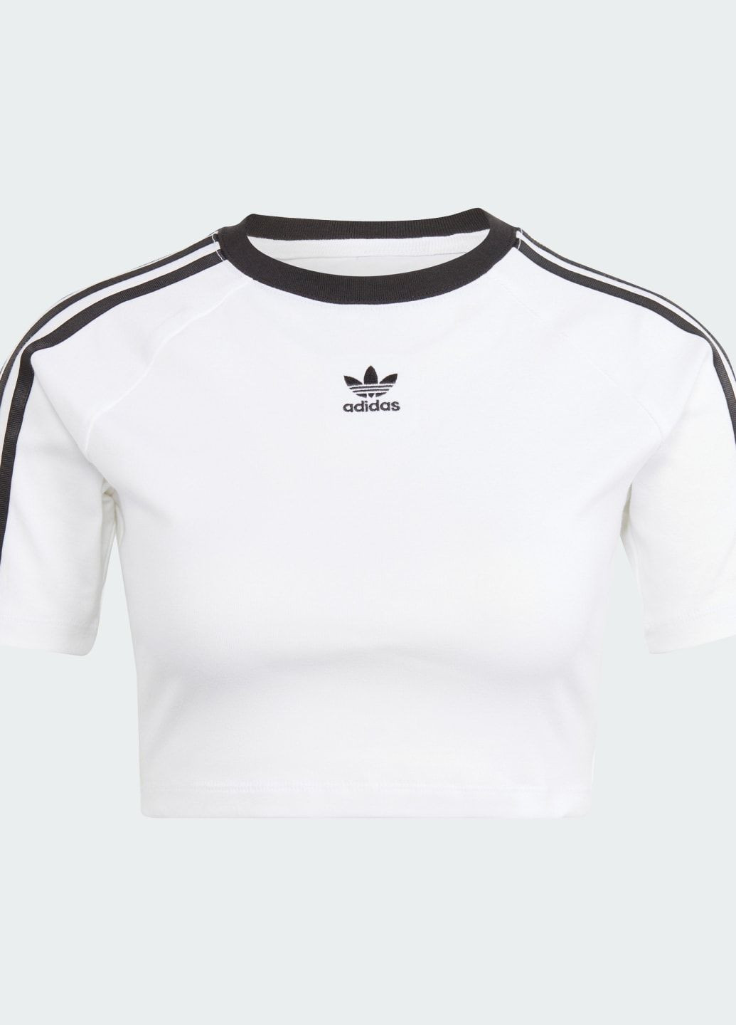 Белая всесезон футболка 3-stripes baby adidas