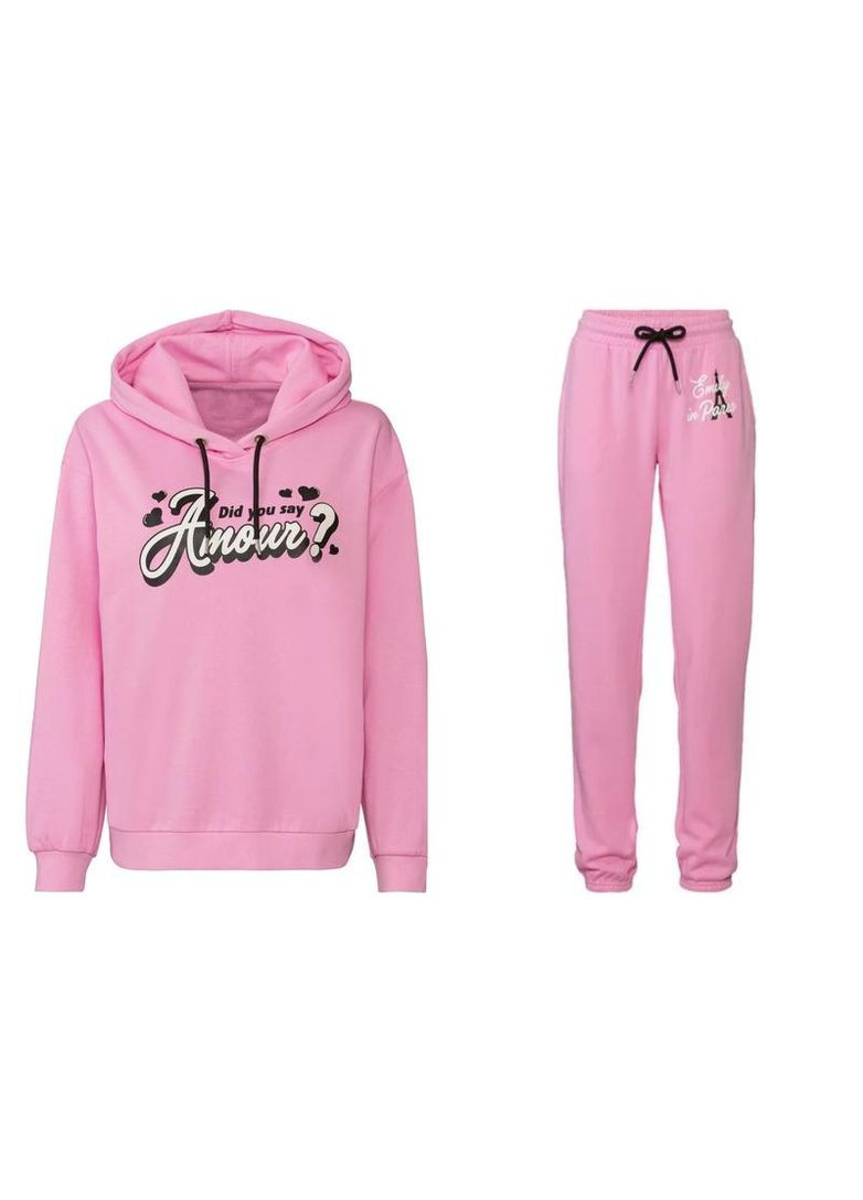 NETFLIX спортивний костюм жіночий рожевий "Emily in Paris" (худі+штани)М(40/42) Lidl (362452105)
