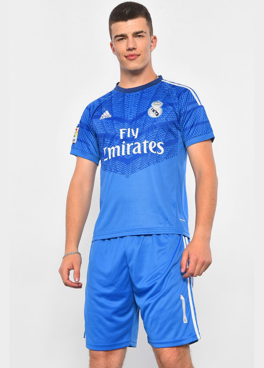 Футбольная форма мужская синего цвета Let's Shop (293765109)