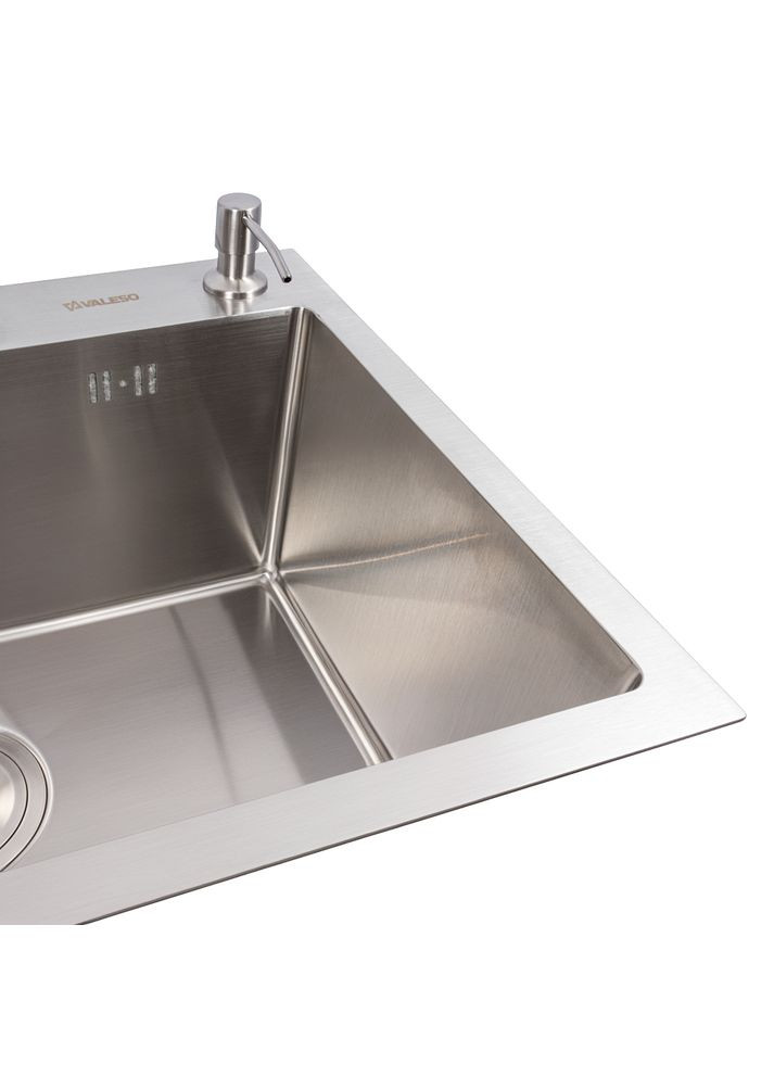 Кухонная мойка Handmade 65х43 нержавейка (3,0/0,8) Valeso (353746762)