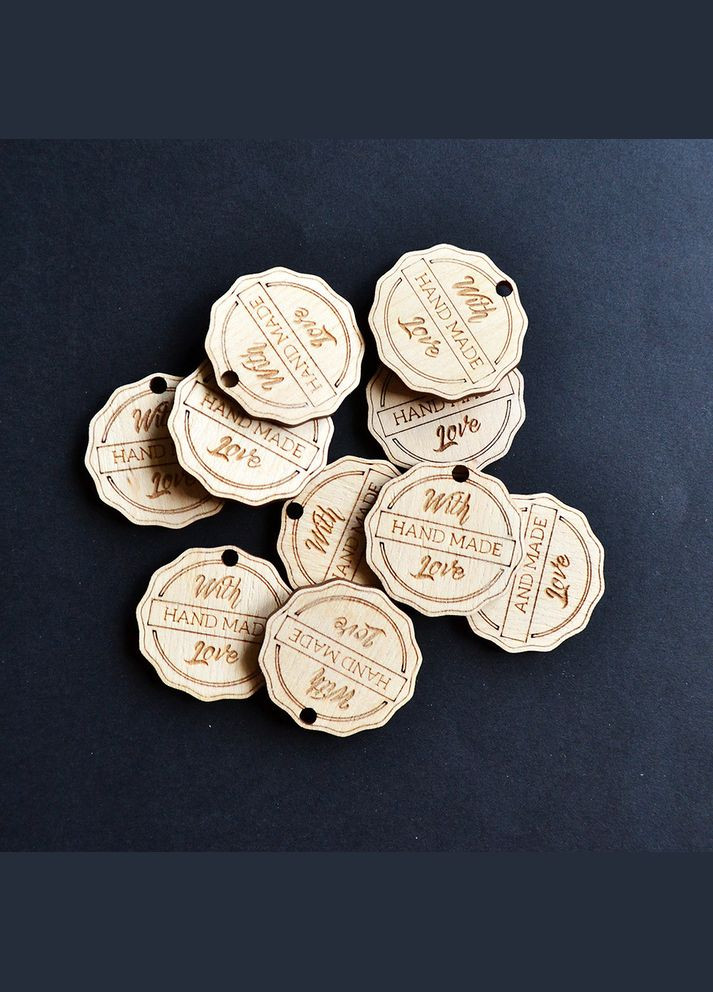 Бірки, етикетки, лейби із дерева для пакування крафтових товарів ручної роботи No Brand (301482745)