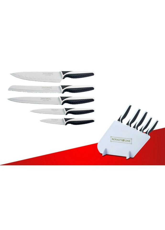 Набір ножів Royalty Line RL-MGS5W 6 предметів білий Rainstahl комбінований,