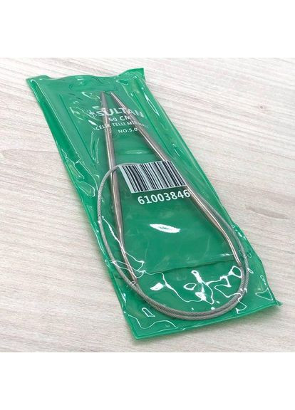 2,5 мм, зеленые – круговые спицы на тросе 60см Sultan Plus-plus (354794343)