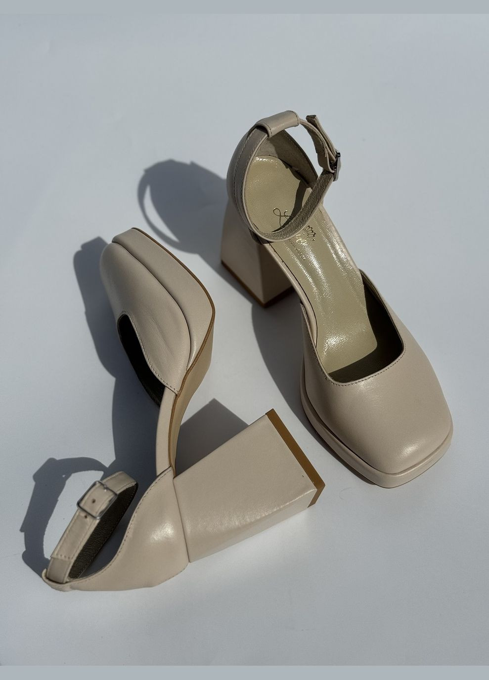 Lirio Туфлі пудровий з натуральна шкіра, україна — (315487669)