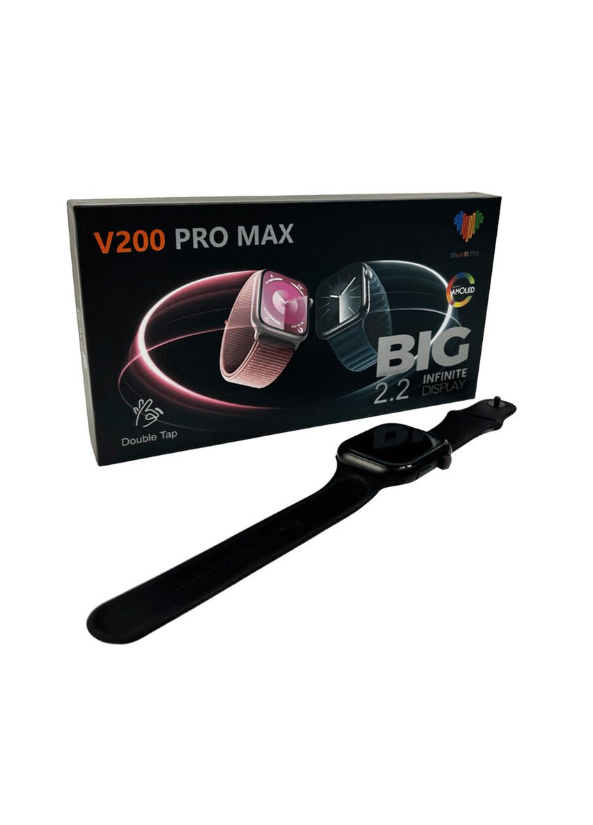 Смарт-часы IP65 Black BIG V200 Pro Max (342723214)