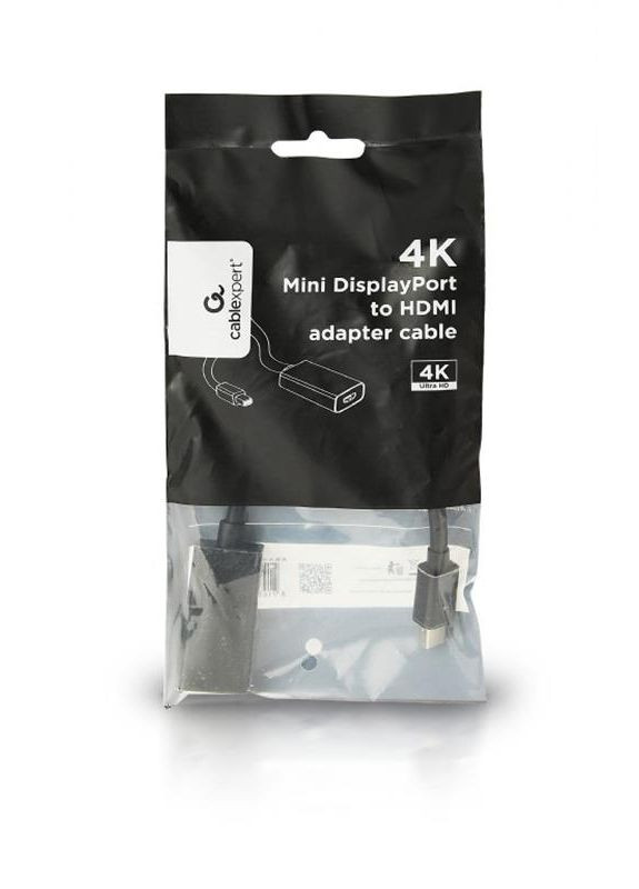 Адаптер mini DisplayPort - HDMI (M/F), Black (A-mDPM-HDMIF4K-01) Cablexpert (336959828)