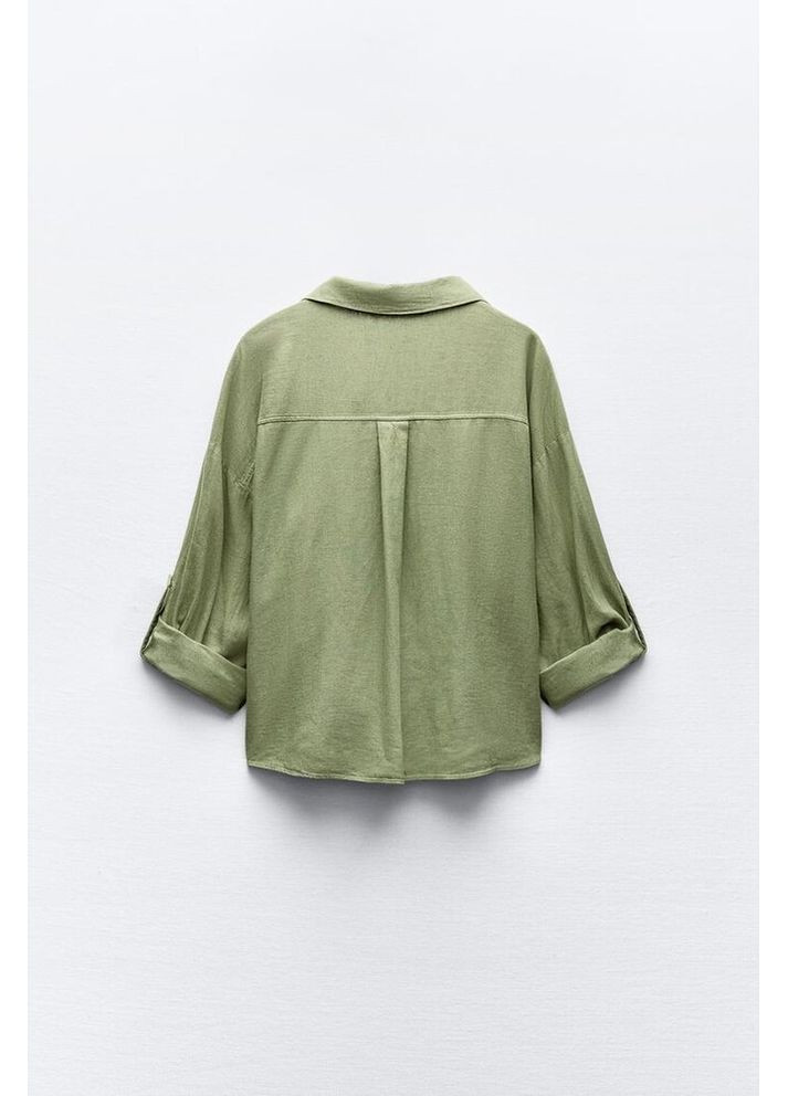 Зеленая рубашка Zara