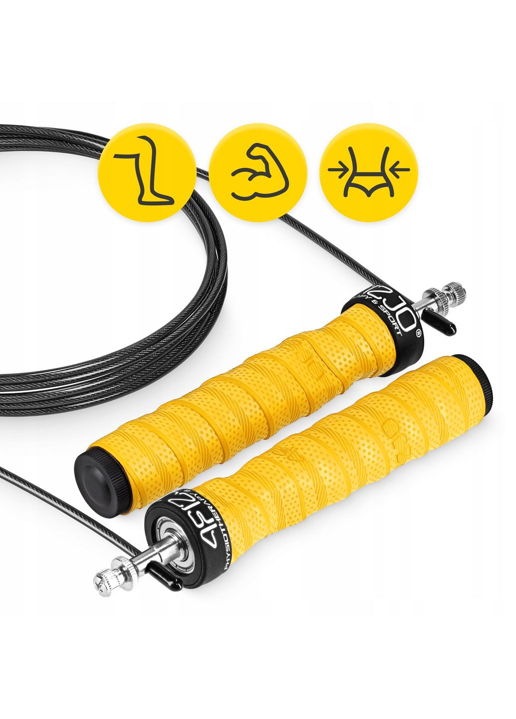 Скакалка швидкісна для кросфіту Speed Rope PRO+ Yellow () 4FIZJO P-5907739311030 (324264684)