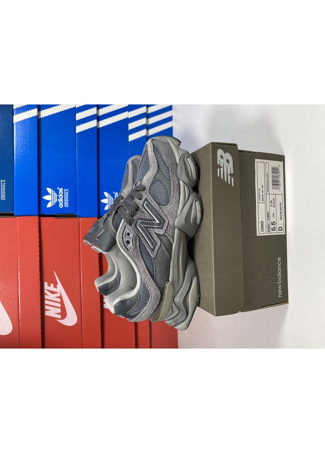 КРОСІВКИ ЖІНОЧІ NEW BALANCE 9060 GREY НЬЮ БЕЛАНС 9060 No Brand сірі демісезони (369387477)