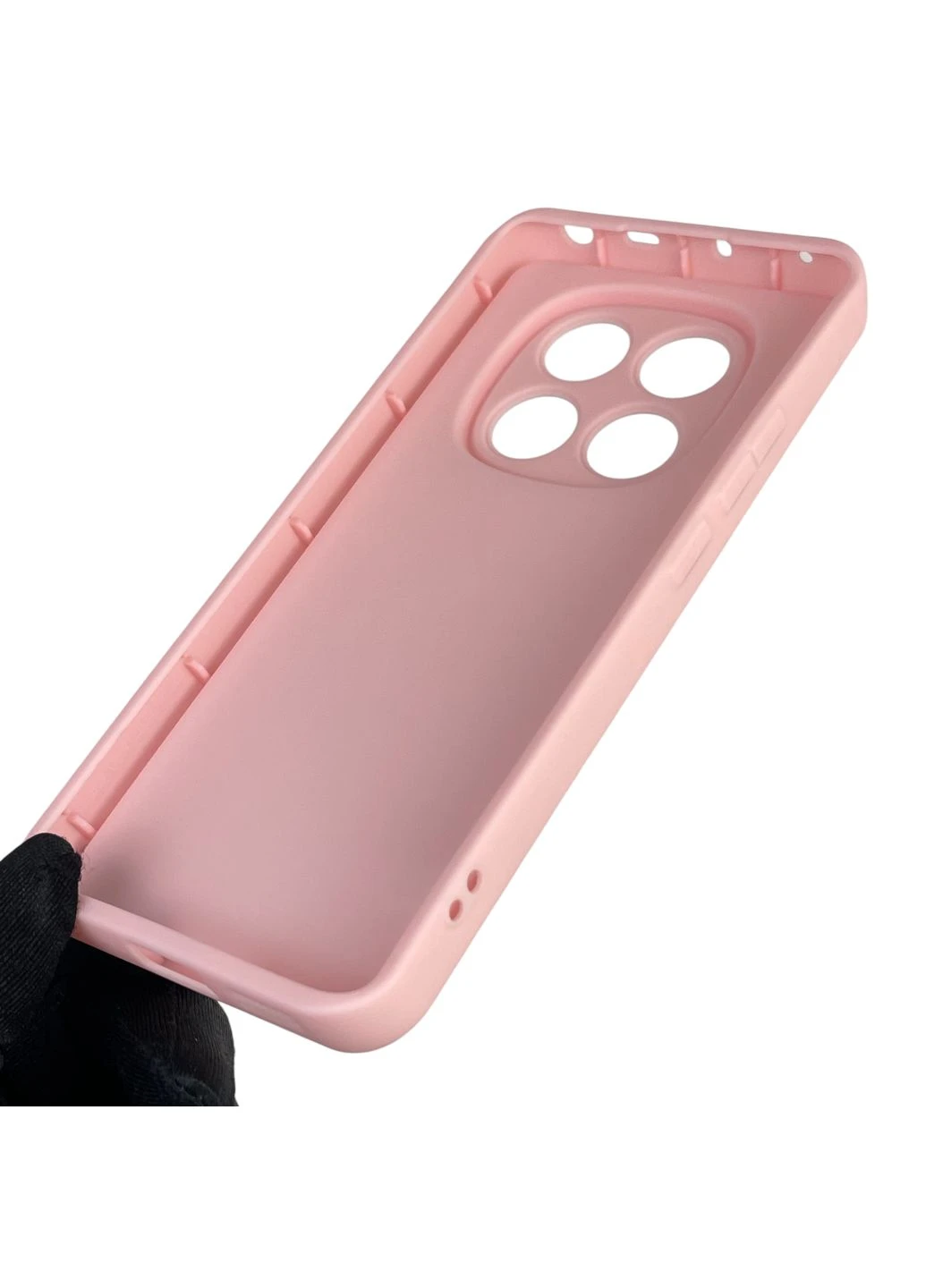 Чохол силіконовий оригінальний Soft Touch з 3D принтом милий ведмедик для Redmi Note 14 Pro 4G рожевий (Повний захист камери) Xiaomi (377093608)