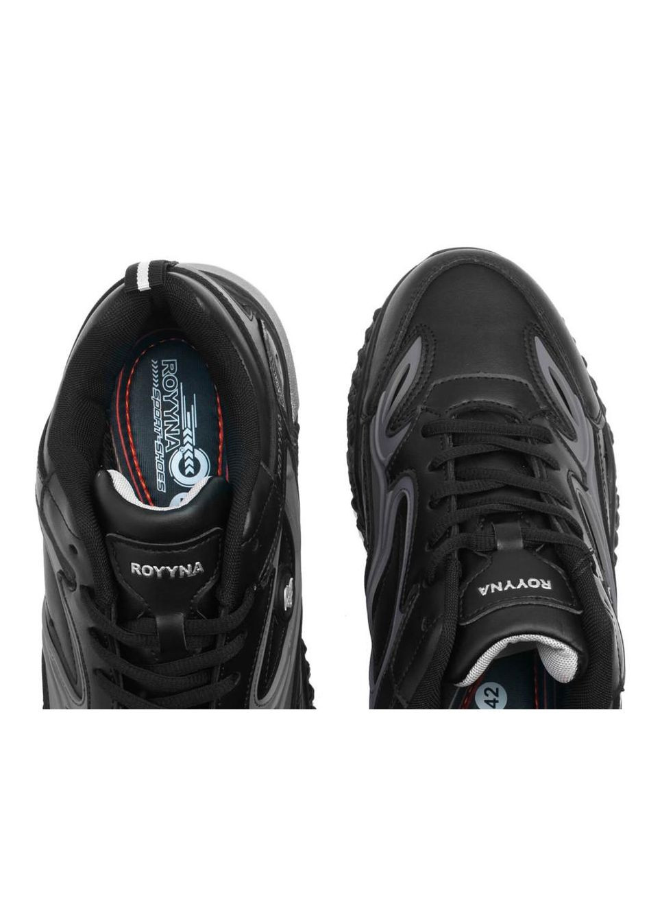 Черные кроссовки 7243047 46 цвет черный Royyna
