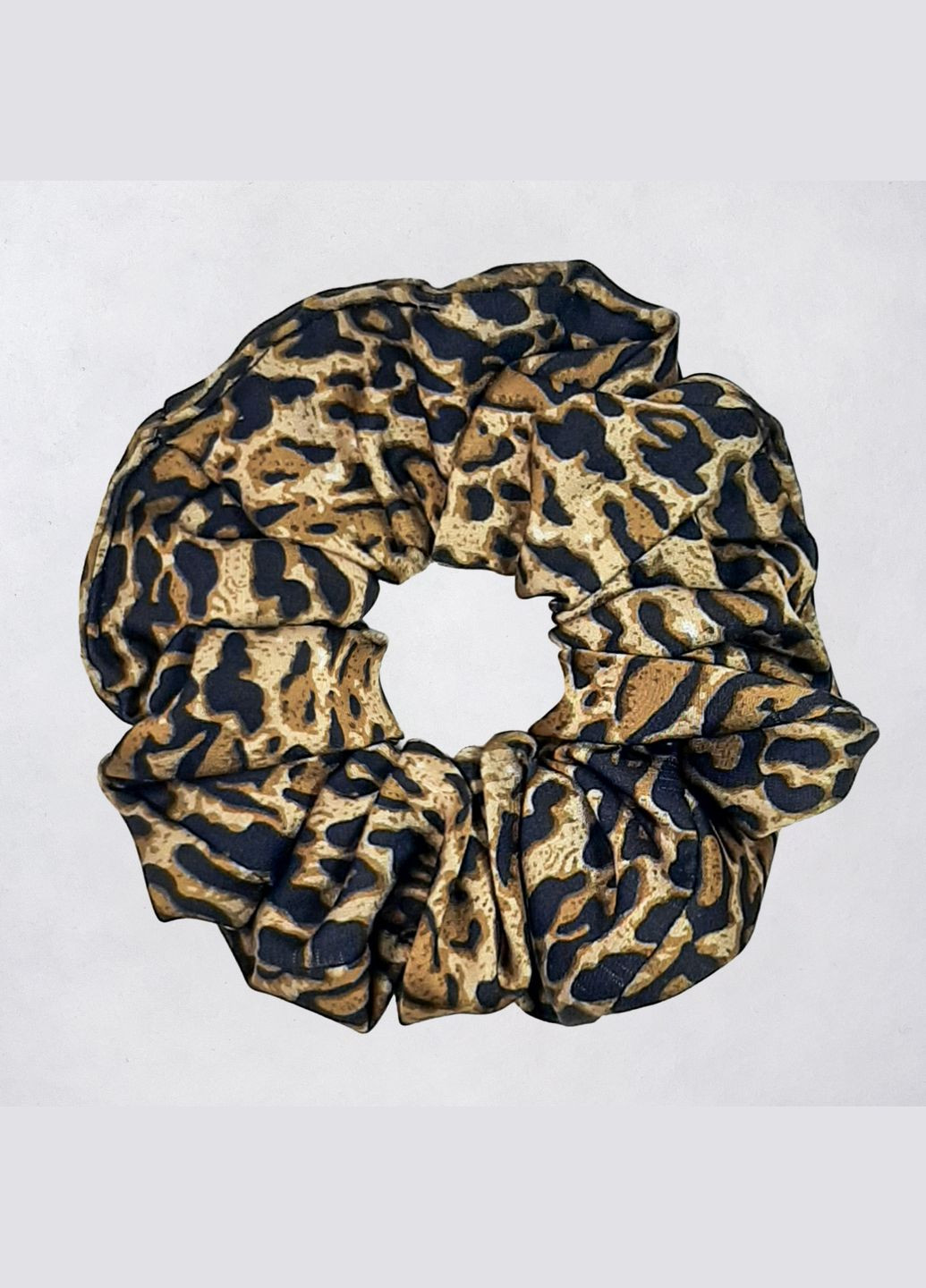 Набір резинок для волосся - Скранчі - 3 резинки з шовка-сатина леопардові InRed (306437375)