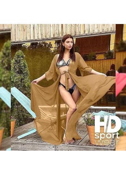 Пляжний халат Шифонова жіноча накидка туніка довга парео 46 48 50 52 54 56 No Brand (368999049)
