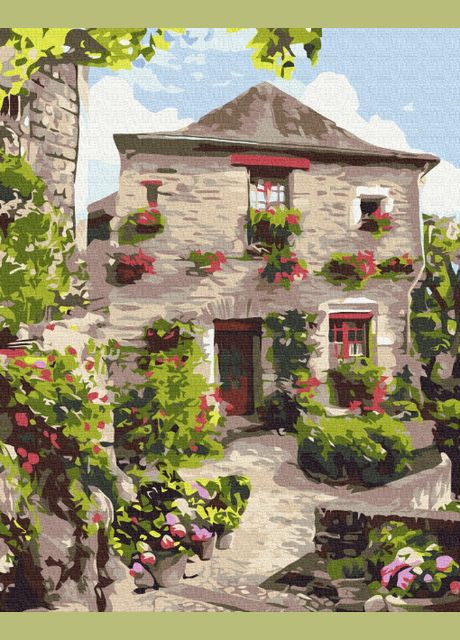 Картина за номерами Пейзаж Два світи Провансу 1 40х50 Набір для розпису Живопис по цифрах BS53741 Brushme (308988636)