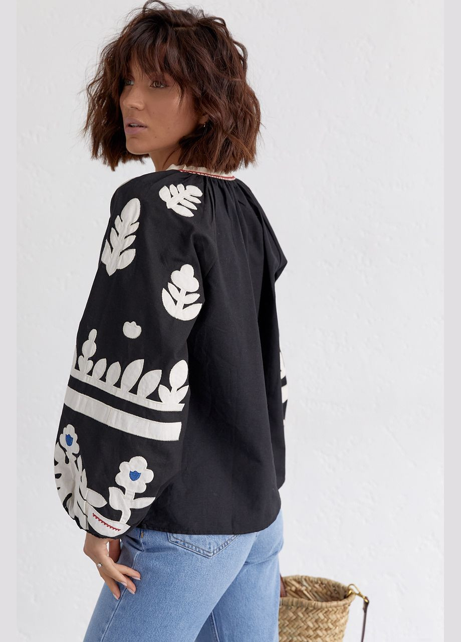 Жіноча вишиванка Мавка чорна ESQ 3910 (303898855)