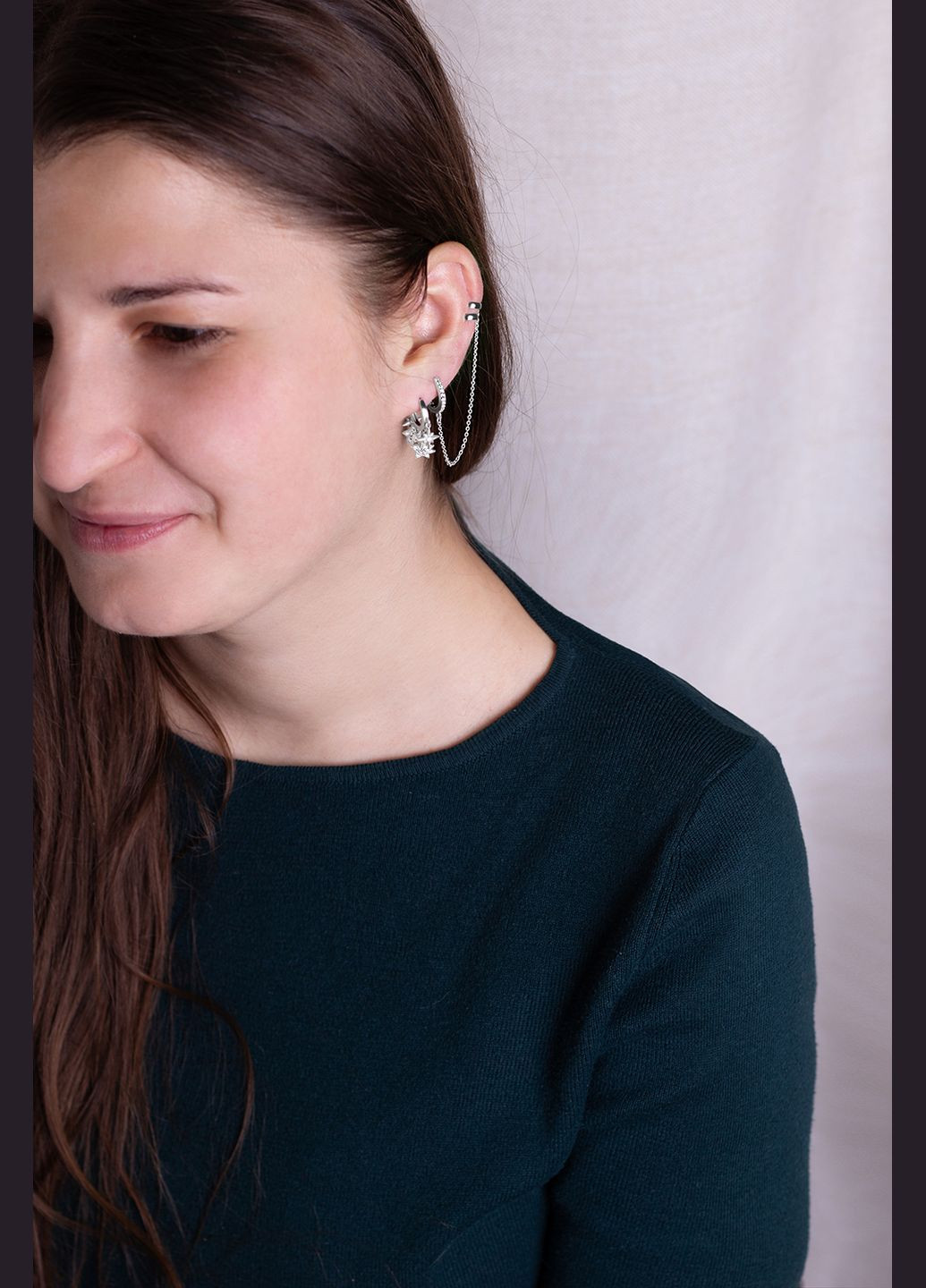 Серебряная серьга (4858) IRIJ (331016753)