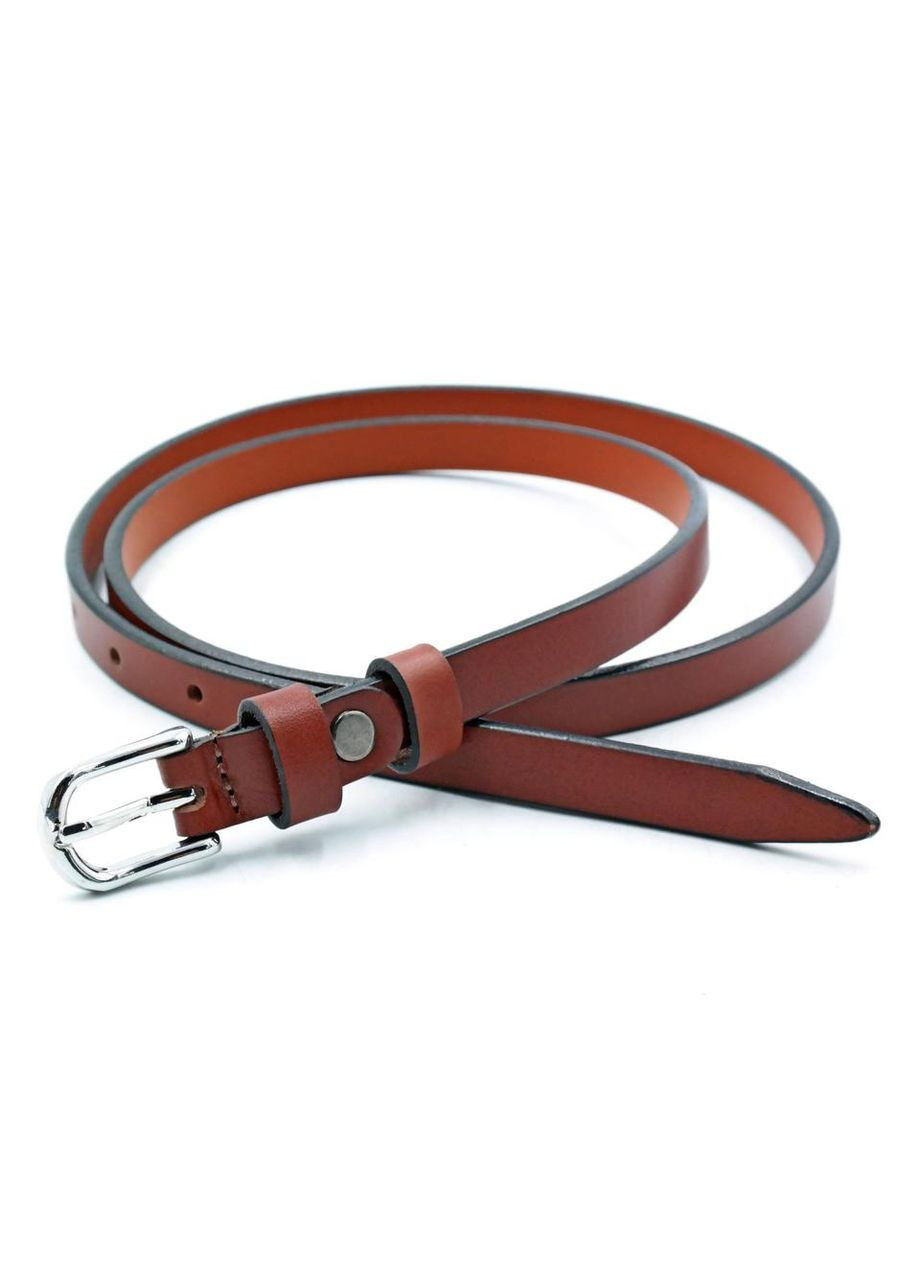 Жіночий шкіряний ремінь 1,4 х 100-120 см Коричневий Weatro (340275265)