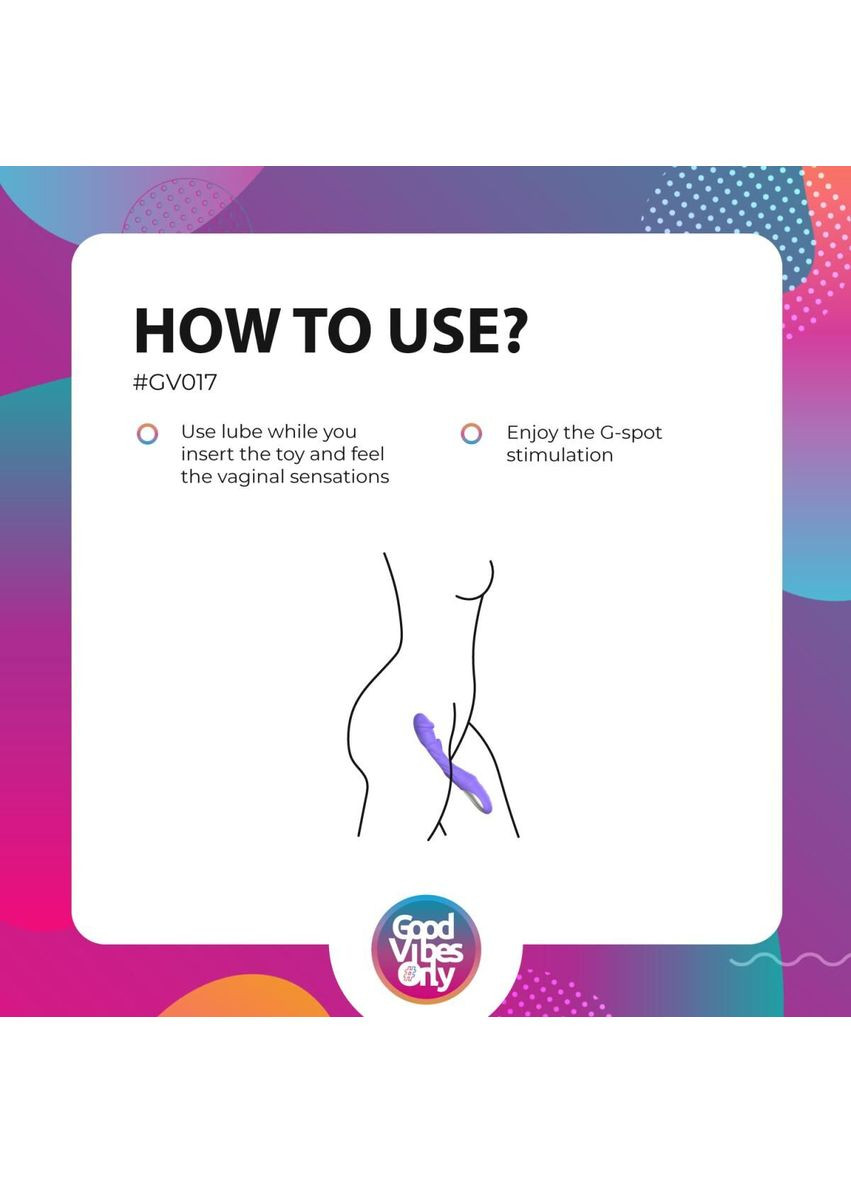 Вибратор Flax Vibrating Dildo with G-Spot Stimulator Good Vibes Only (369609703)