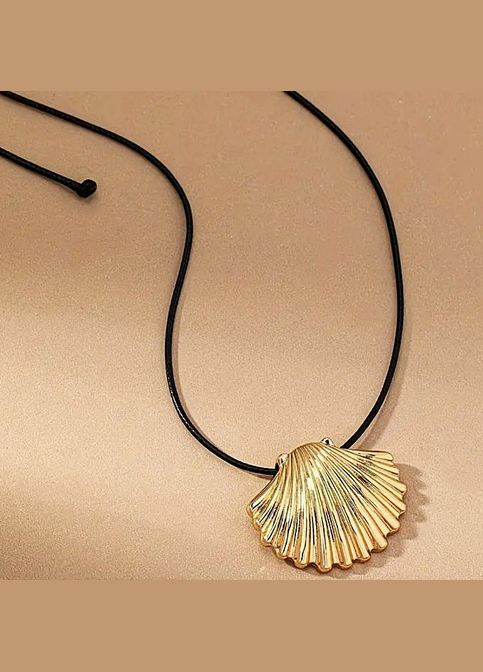 Колье чокер-шнурок с кулоном Ракушка No Brand (338217761)