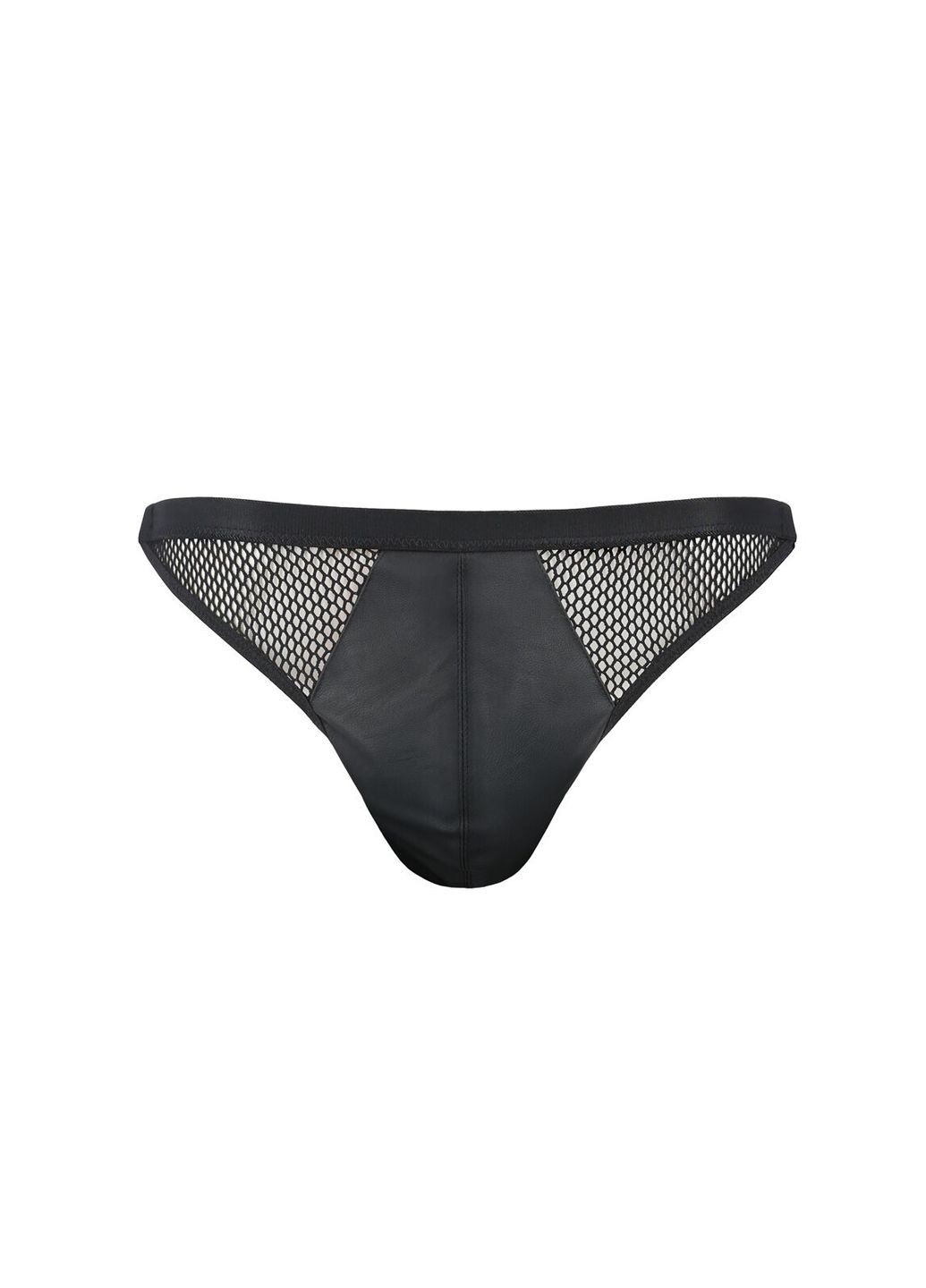 Чоловічі відкриті сліпи Open Luke XXL/XXXL, чорні, екошкіра Passion (297588015)