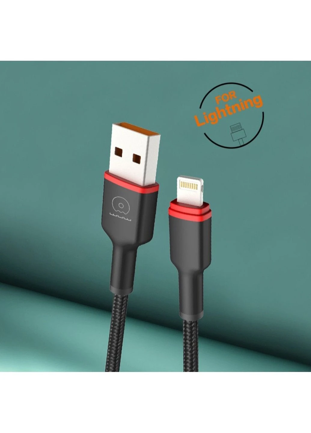 Кабель -X203 USB Lightning 2,4А black WUW (384685732)