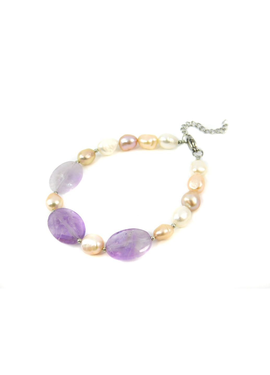 Браслет "Фелічіта" Аметист, Перли 21 Fursa fashion (322315394)
