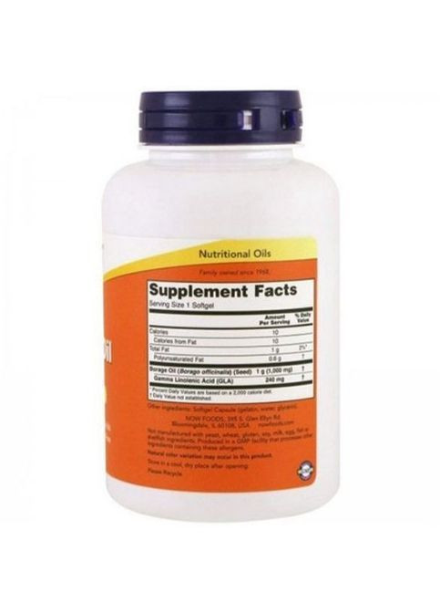 Borage Oil 1000 mg 120 Softgels Now Foods (362418874)