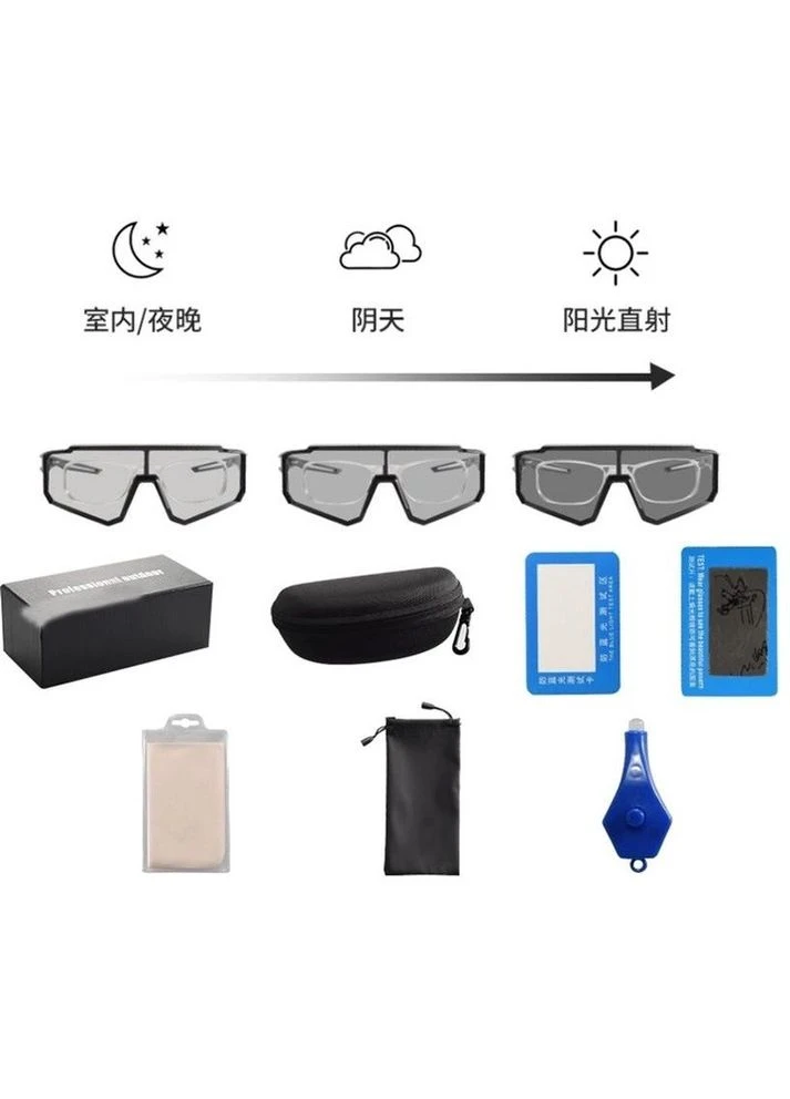 Спортивні окуляри Polarized UV400 з 5 лінзами Чорно-червоний (050412) Rockbros (333707674)