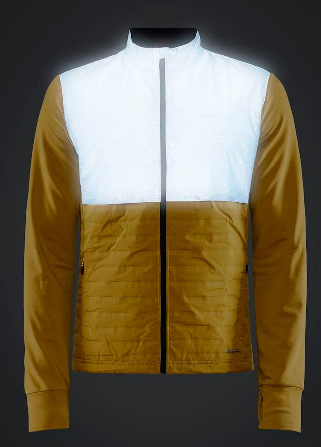 Жовта зимня спортивна куртка для бігу чоловіча зимова Craft Lumen SubZ Jacket