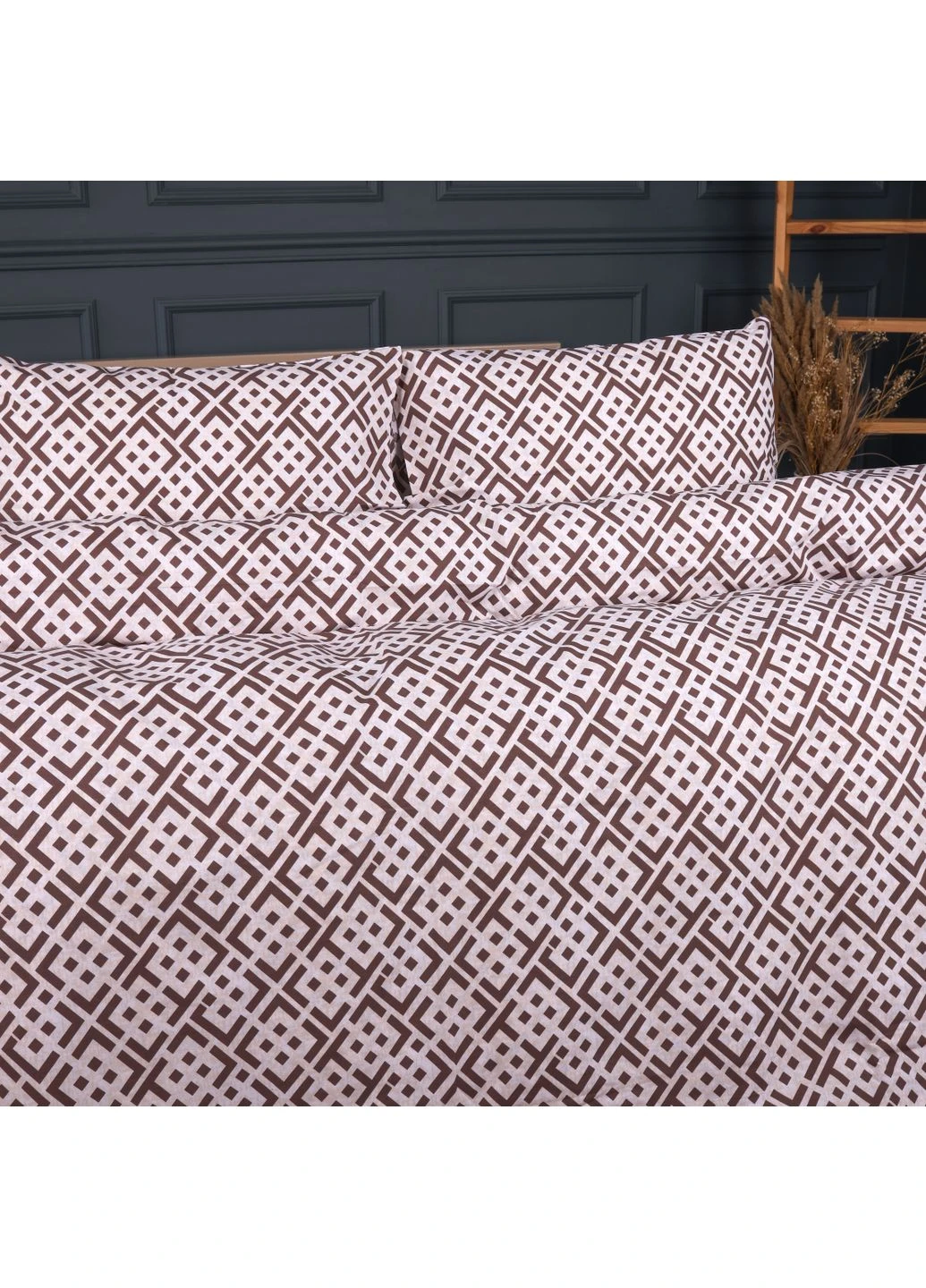 Комплект постельного белья Ranforce Elite 17-0949 Abstract Brown Mirson (399453215)