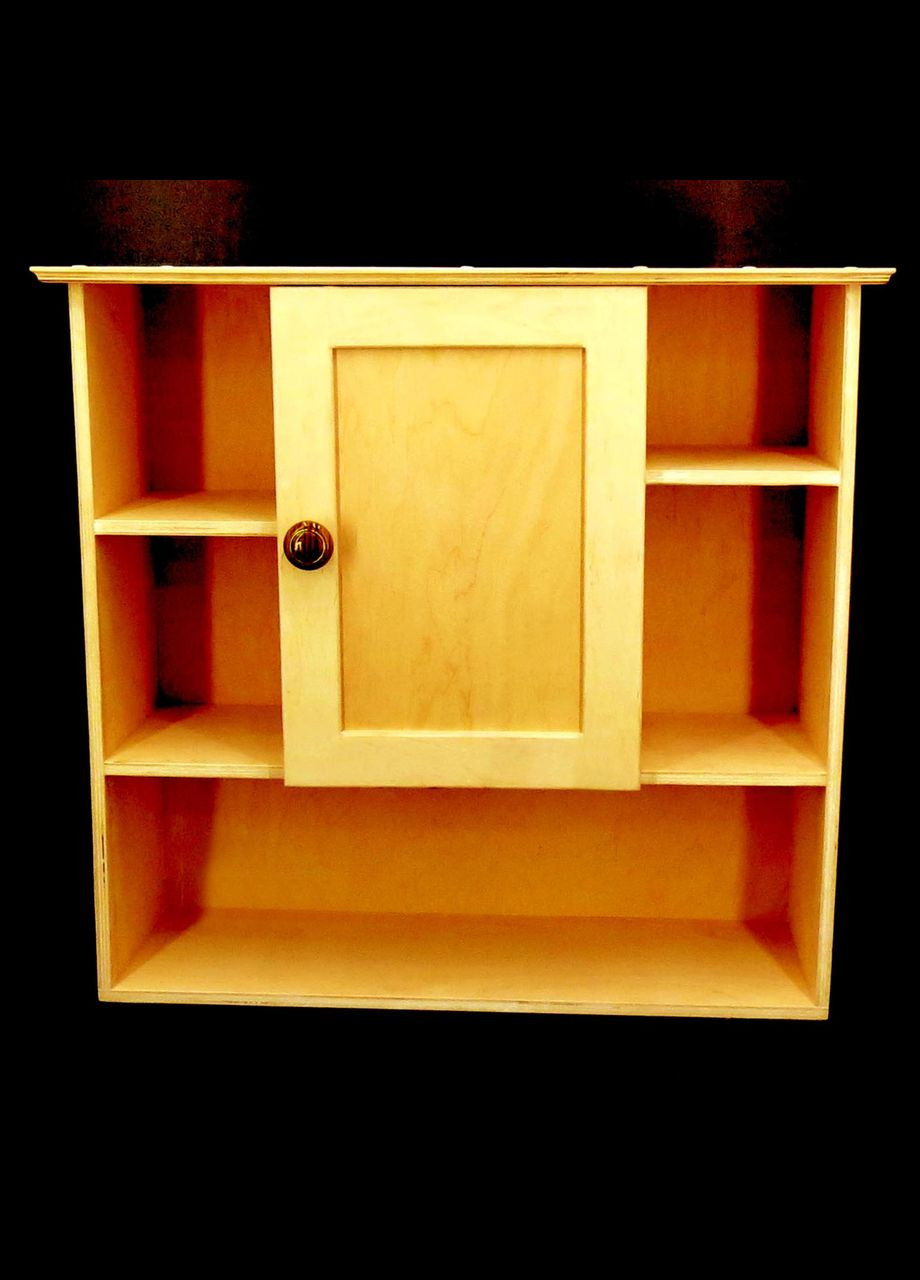 Полка для ванной из дерева Луттер карри (ВНП-004703) No Brand (328091784)