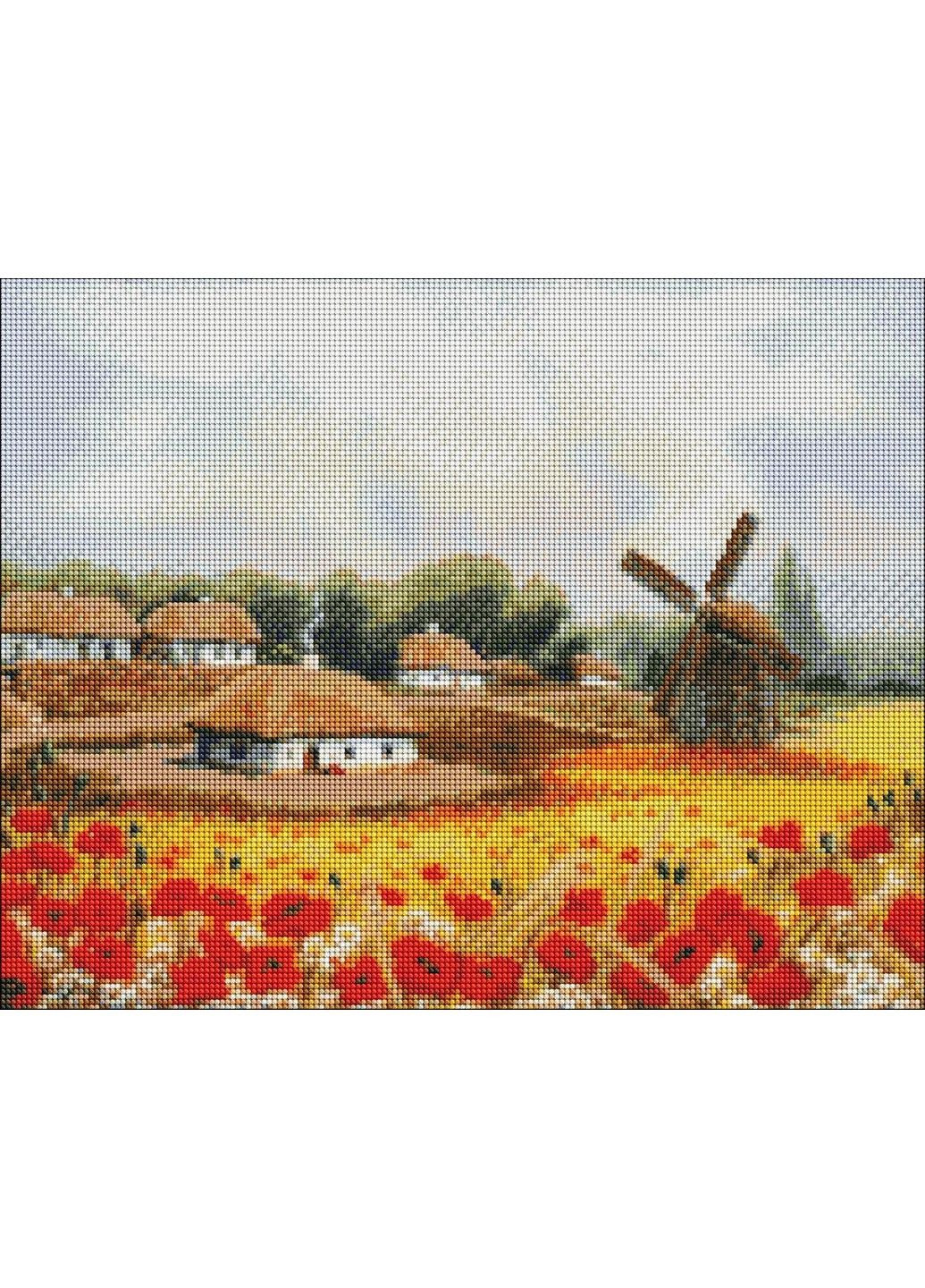 Набор Алмазная мозаика вышивка Лето на хуторе Ярослав Чижевский село на подрамнике полная выкладка 5d 40х50 см No Brand (332207727)