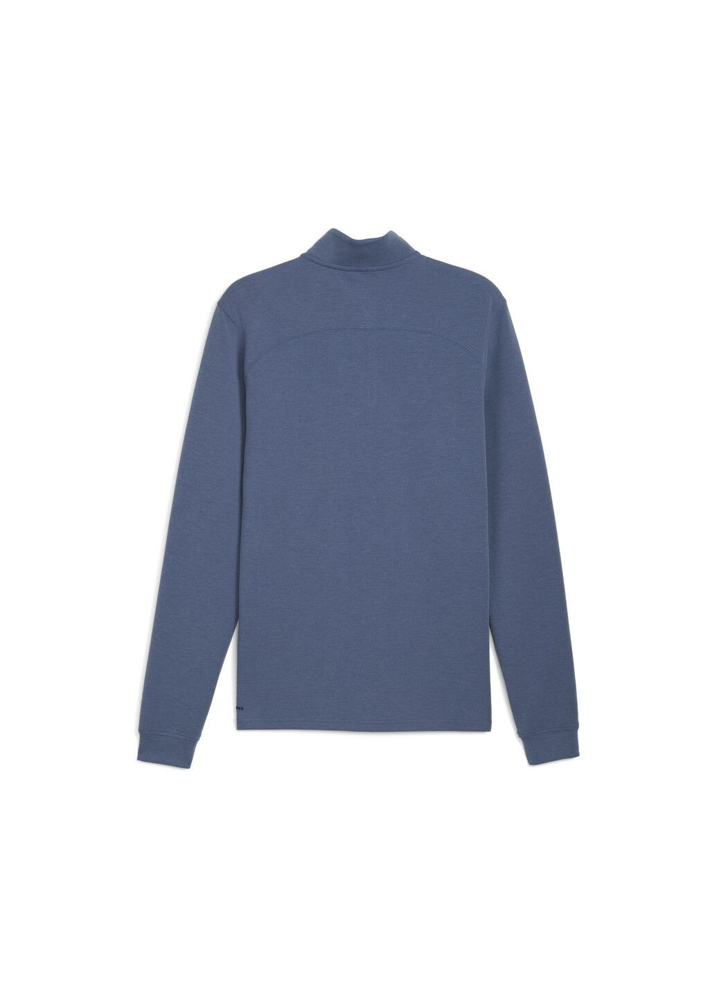 Синий демисезонный спортивный лонгслив Puma однотонный