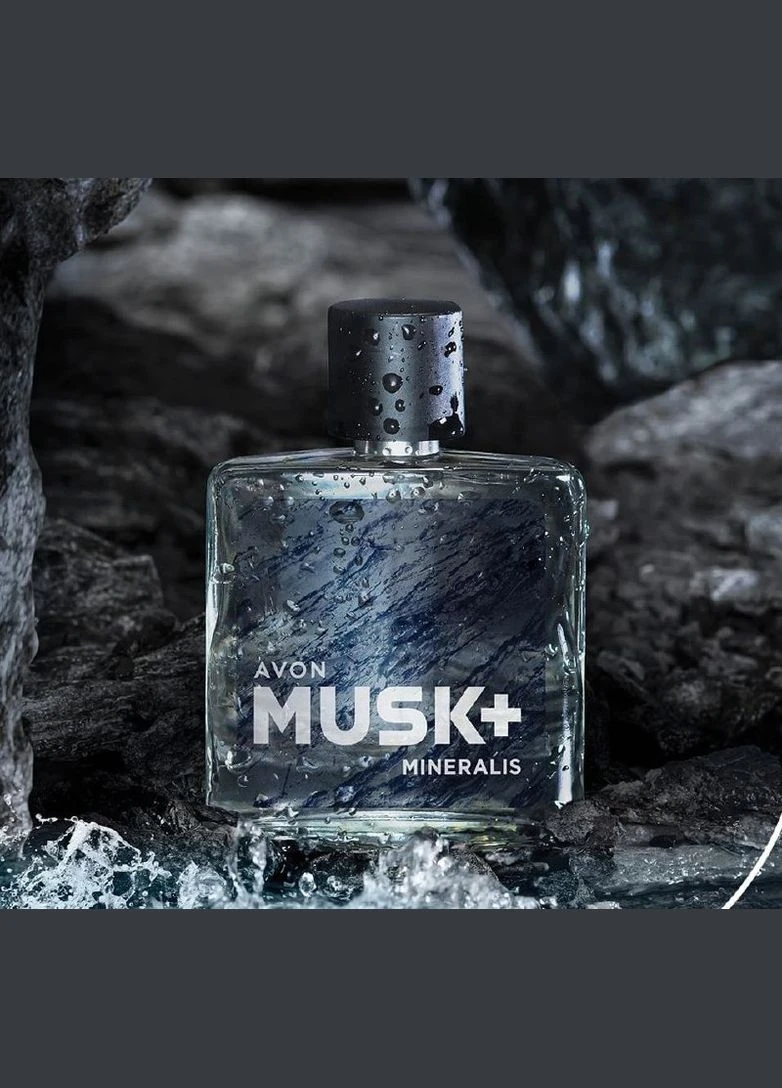 Чоловіча туалетна вода Musk+ Mineralis, 75 мл (Муск мінералс ейвон) Avon (314810200)