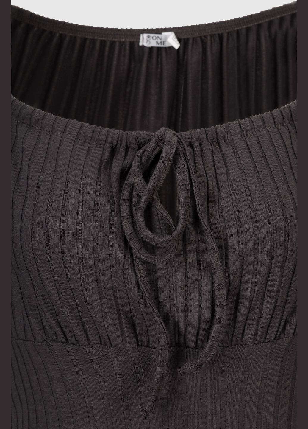 Темно-сіра повсякденний сукня No Brand однотонна