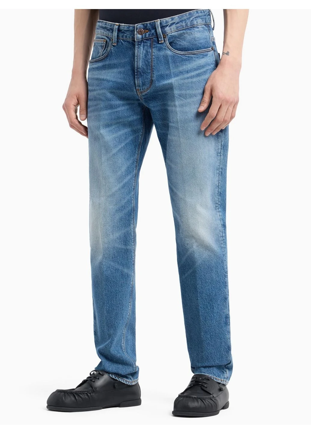 Синие зимние зауженные джинсы 8926925 синий 29 5o2897 Emporio Armani