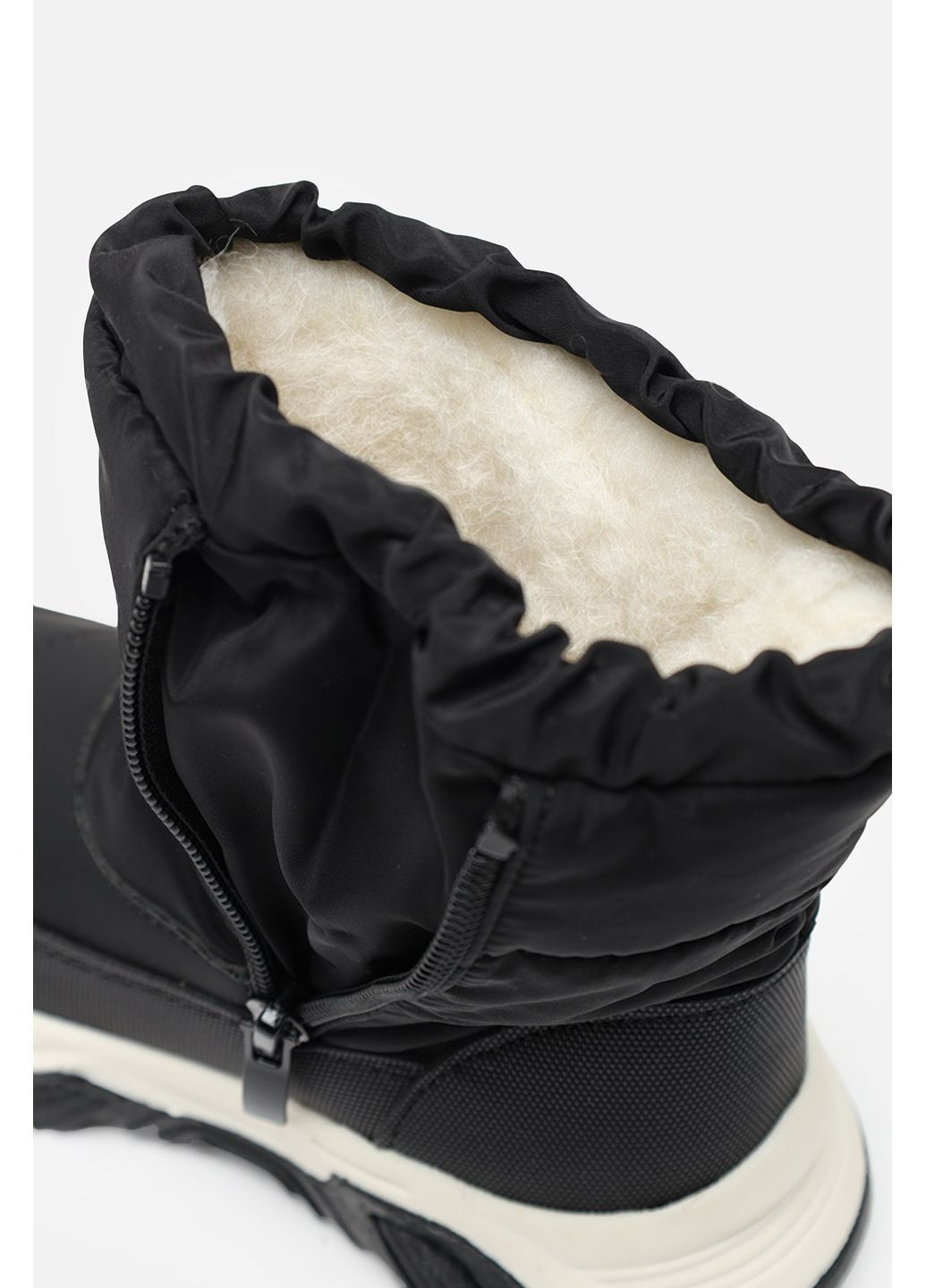 Черные зимние дутики для мальчика цвет черный цб-00285219 Kimboo