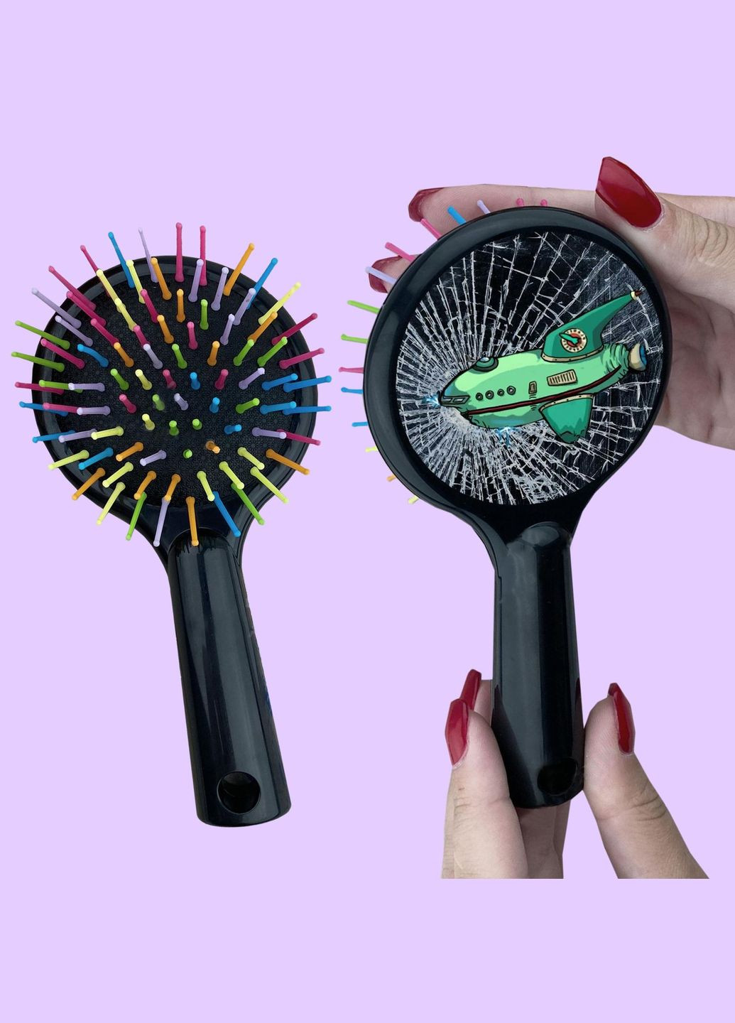 Расческа для волос Мультсериал Футурама #003 Черный No Brand (315042152)