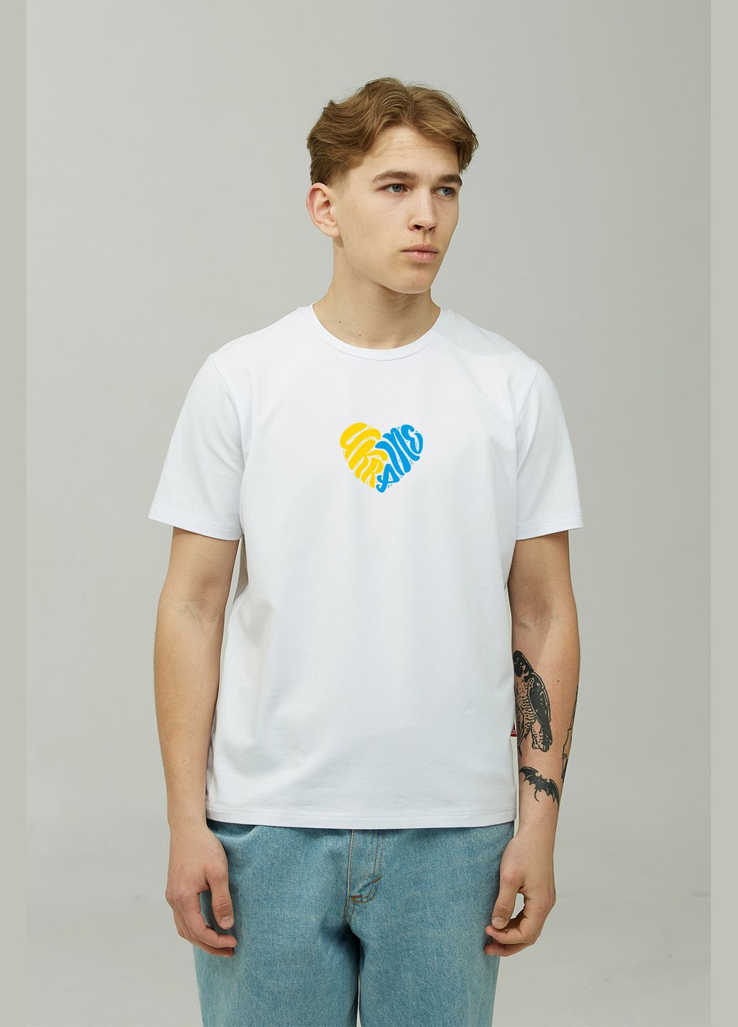 Белая мужская футболка ukraine_blue_yellow Gen