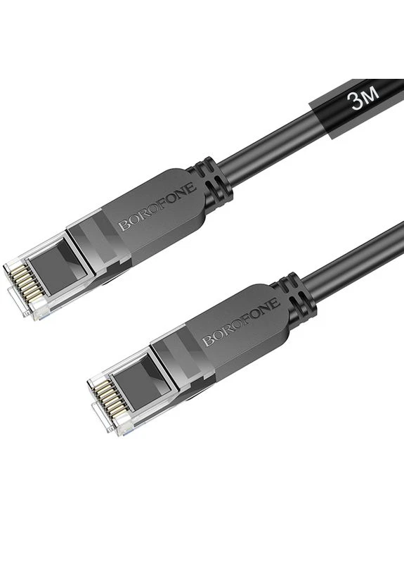 Сетевой RJ45 кабель для интернета | патч-корд BUS01, Ethernet кабель, Cat6, 1Gbps, 3м Borofone (376267648)