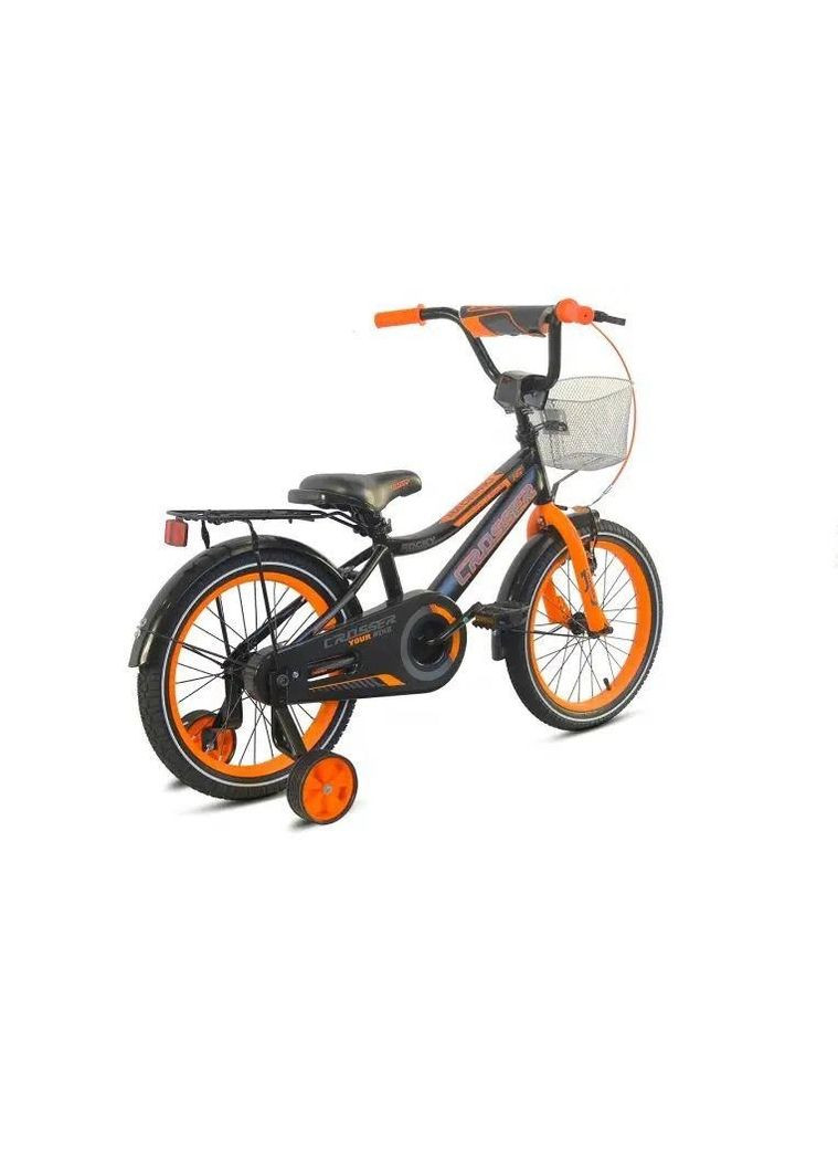 Дитячий Велосипед Rocky -13 з кошиком та дод. коліщатками 4503 16, Помаранчевий Crosser (267810080)